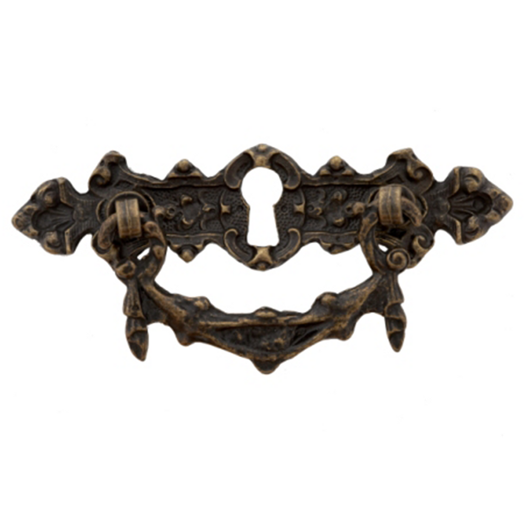 Traditional Escutcheon Vintage Drop Handle - 122mm x 53mm (CC = 58mm)