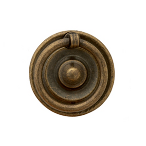 Traditional Vintage Round Ring on Backplate Drop Handle - 49mm (D)