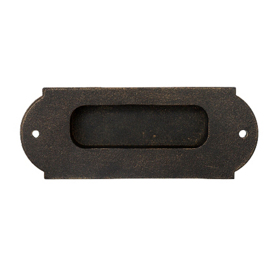 Flush Handle - Off Centre - Pull / Barn Door Handle - 154mm x 60mm