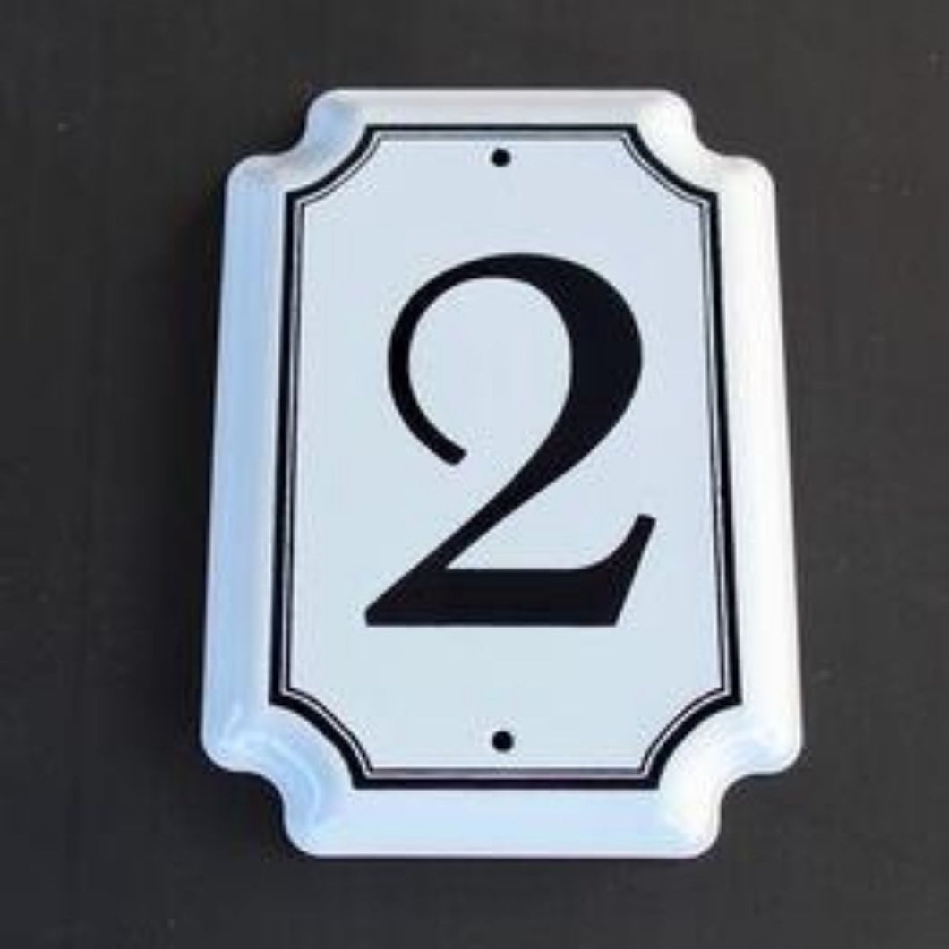 Enamel House Numbers