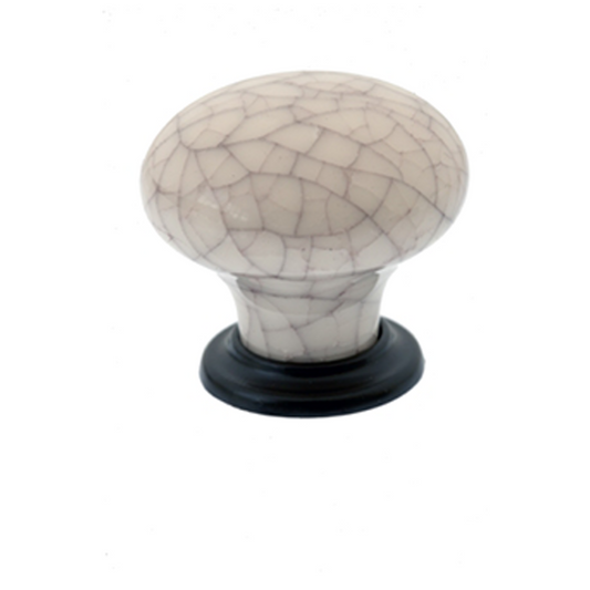 Cupboard Door Knob Crackled -  3 matching