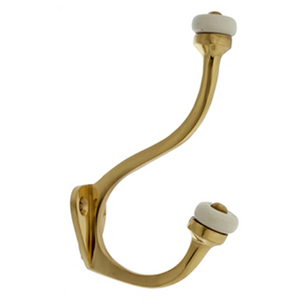 Solid Brass and Porcelain Hook – Orejen