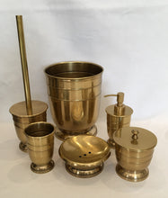 Load image into Gallery viewer, Beaded Brass Cotton Pot
