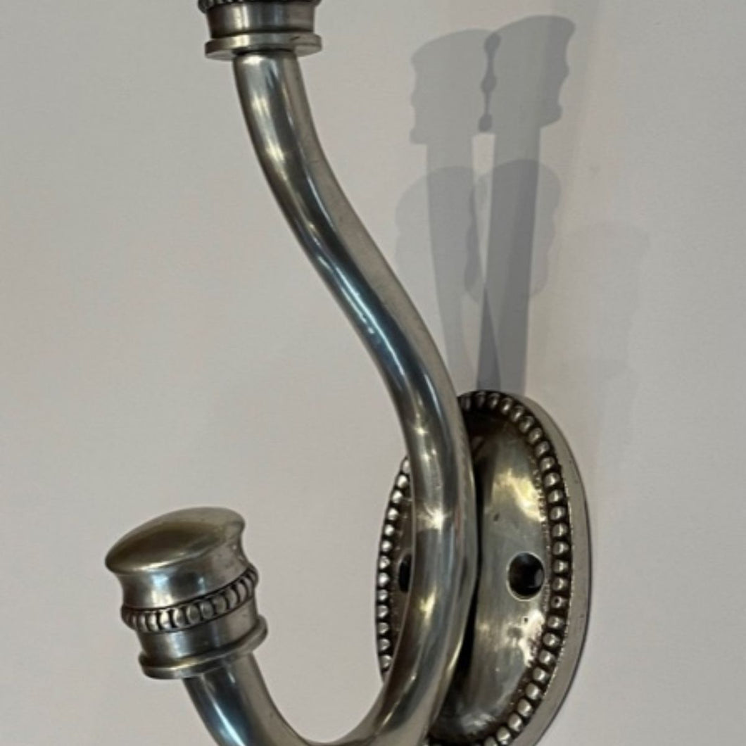 Oval Beaded Pewter Wall hook