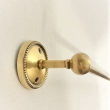 Load image into Gallery viewer, Beaded Brass Round Back Towel Rail
