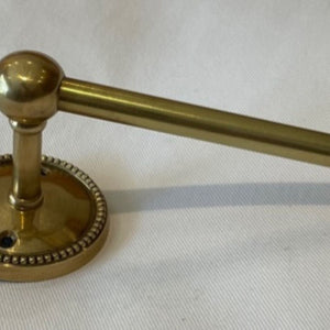Beaded Brass Round Back Toilet Roll Holder