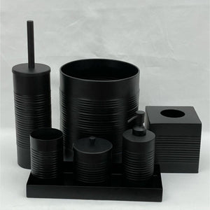 Black Towel Rail Raised Round Back