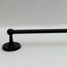 Load image into Gallery viewer, Black Towel Rail Raised Round Back

