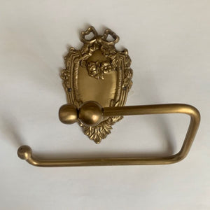 Bow  Brass Toilet Roll Holder