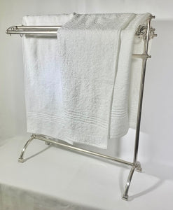 Pewter Free Standing Towel Rail