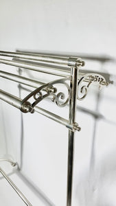 Pewter Free Standing Towel Rail