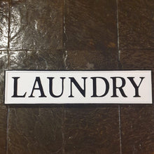 Load image into Gallery viewer, Laundry Sign Enamel
