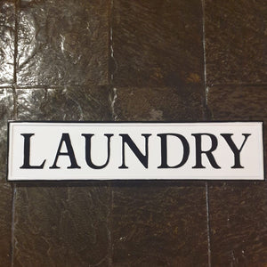 Laundry Sign Enamel