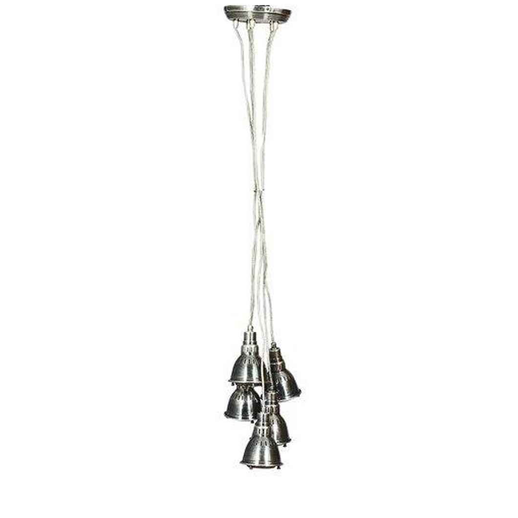 Pewter Cluster Glass Cups Light Fitting