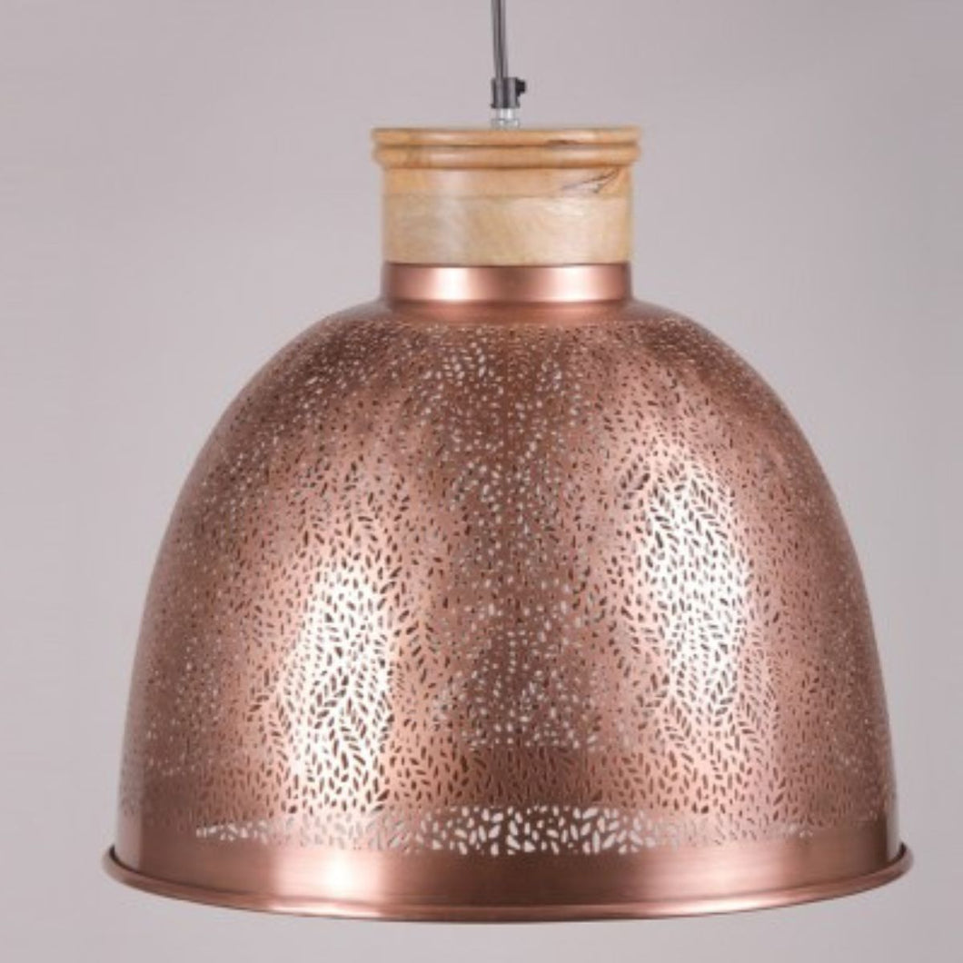 Perforated Copper Light  Round 3