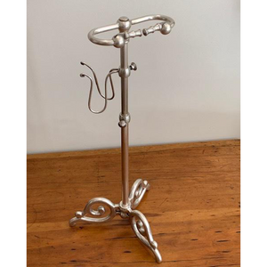 Pewter Plain Free Standing Toilet Roll Holder