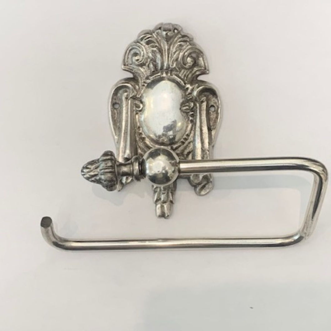 Plume Toilet Roll Holder Pewter