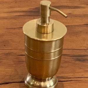 Beaded Soap Dispener Brass