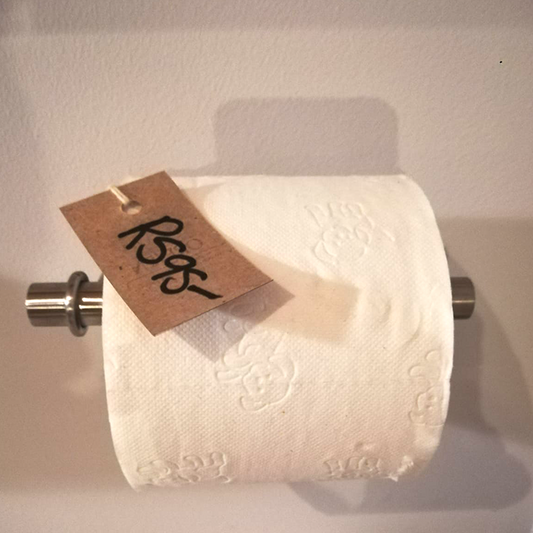 Stainless Steel Toilet Roll holder.