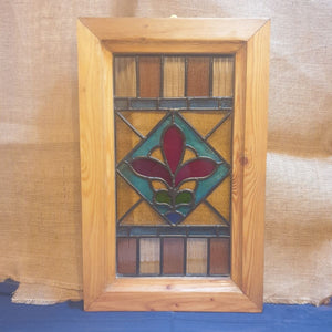 Wall Art Oblong Stained Glass Window