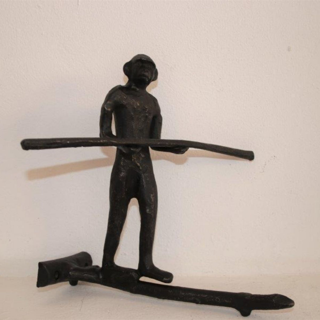 Metal  Man balancing monkey