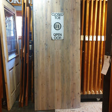 Load image into Gallery viewer, Barn Door Whitewashed with Railways Enamel sign
