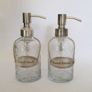 Beaded Hand Lotion and Hand Wash Dispensers