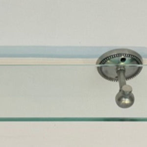 Round Beaded Glass Shelf