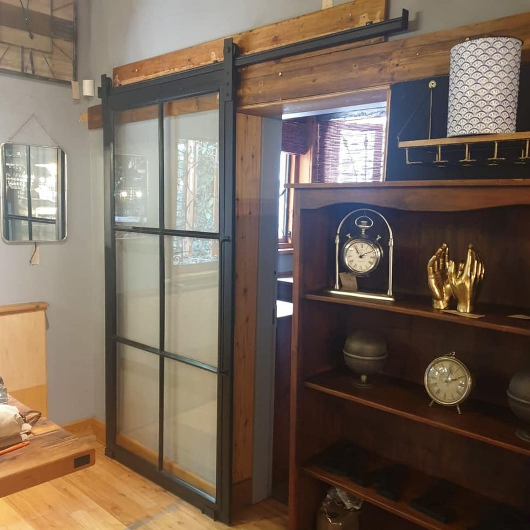 Barn Door Steel and Glass